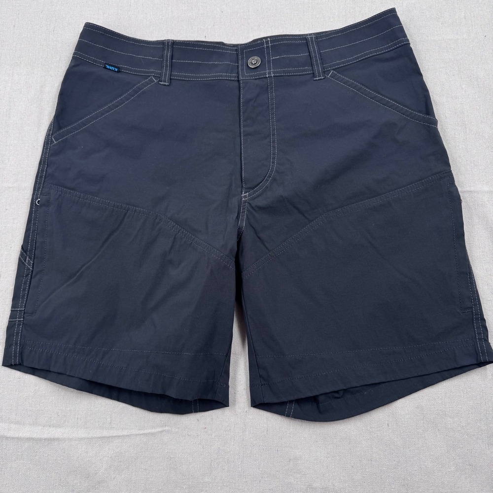 Kuhl Men's Cargo Shorts Navy with White Stitching